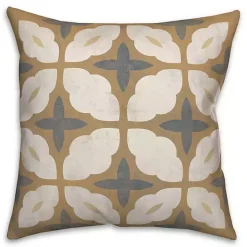 Orange & Blue Medallion Indoor/Outdoor Pillow