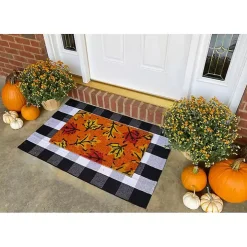 Orange Fall Botanical Doormat