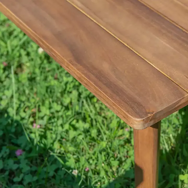 Orange 4-pc. Acacia Wood Outdoor Living Set