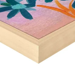 Palm Heaven Framed Canvas Art Print