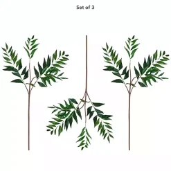 Palmate Fern Stems, Set of 3