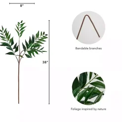 Palmate Fern Stems, Set of 3