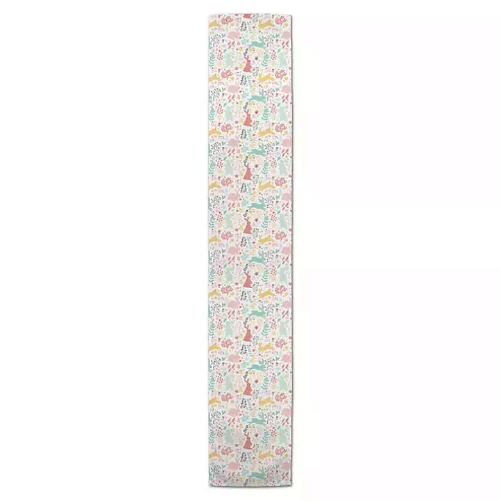 Pastel Easter Pattern Table Runner, 90 in.