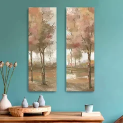 Pastel Meadow Canvas Art Prints, Set of 2
