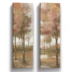 Pastel Meadow Canvas Art Prints, Set of 2