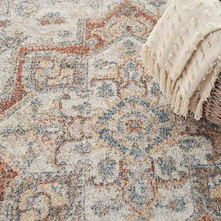 Pastel Medallion Washable Area Rug, 5x7