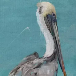 Pelican Perch I & II Canvas Art Prints, Set of 2