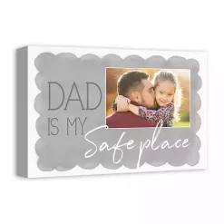 Personalized Dad is My Safe Place Canvas Art Print