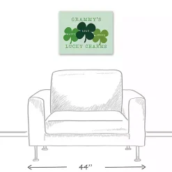 Personalized Lucky Charms Canvas Wall Plaque