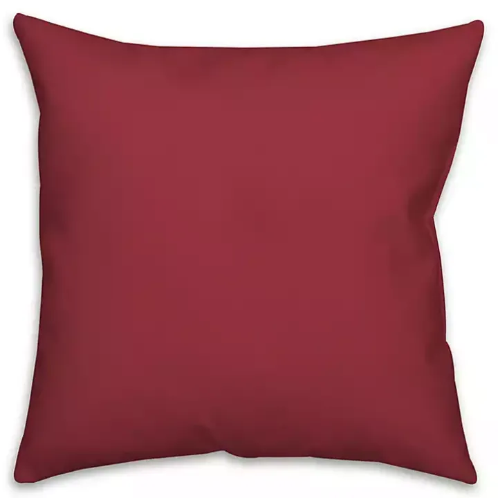 Personalized Merry Christmas Wreath Pillow