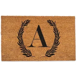 Personalized Monogram Laurel Doormat