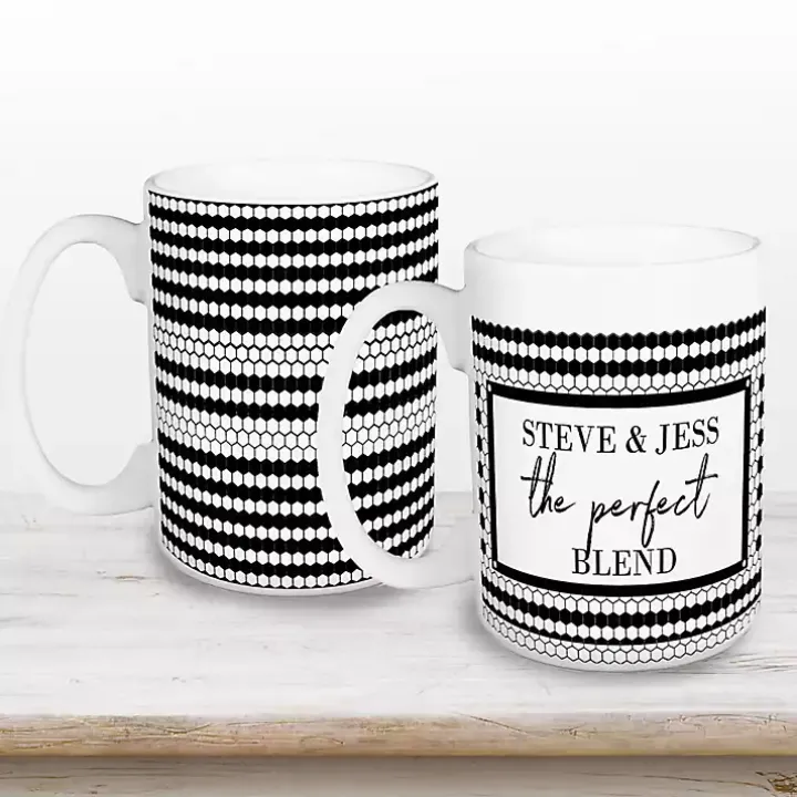 Personalized Perfect Blend Mugs, Set of 2