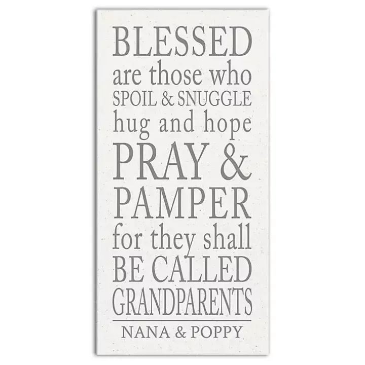 Personalized Those Grandparents Canvas Wall Plaque