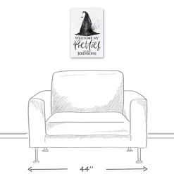 Personalized Witch Hat Halloween Wall Art
