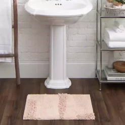 Petal Blush Asymmetrical Cotton Bath Mat, 34 in.