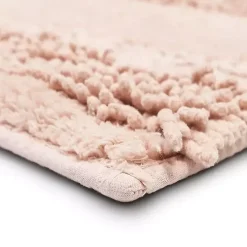 Petal Blush Asymmetrical Cotton Bath Mat, 34 in.