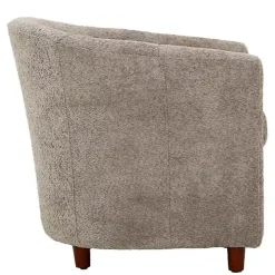 Pewter Boucle Parker Club Chair