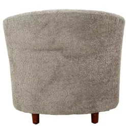 Pewter Boucle Parker Club Chair