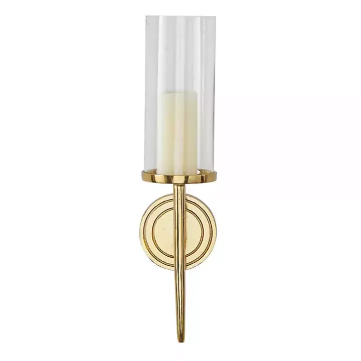 Pierre Polished Gold Stem Sconce