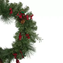 Pine and Berries Ribbon Wreath