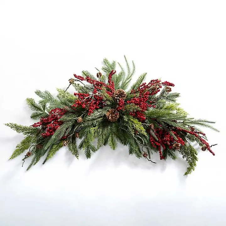 Pine and Red Berry Swag