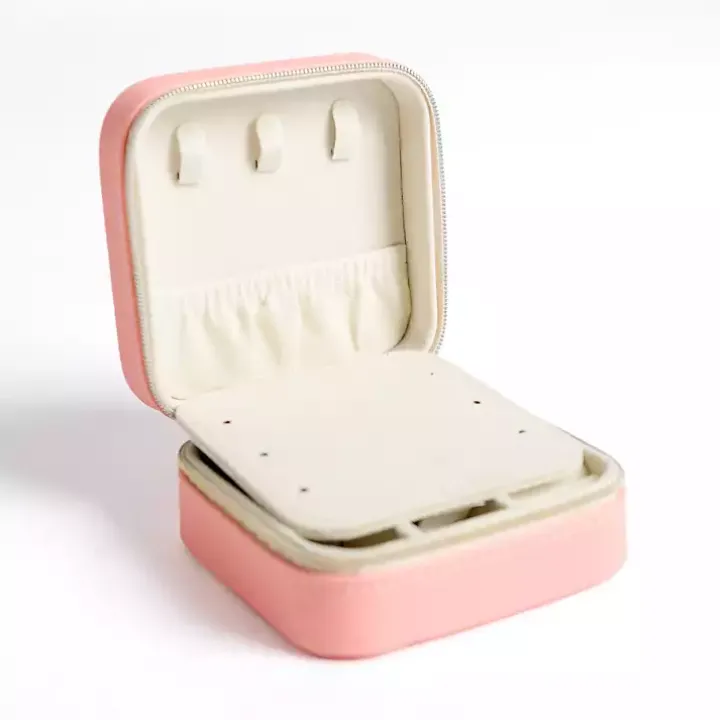 Pink Monogram B Travel Jewelry Box