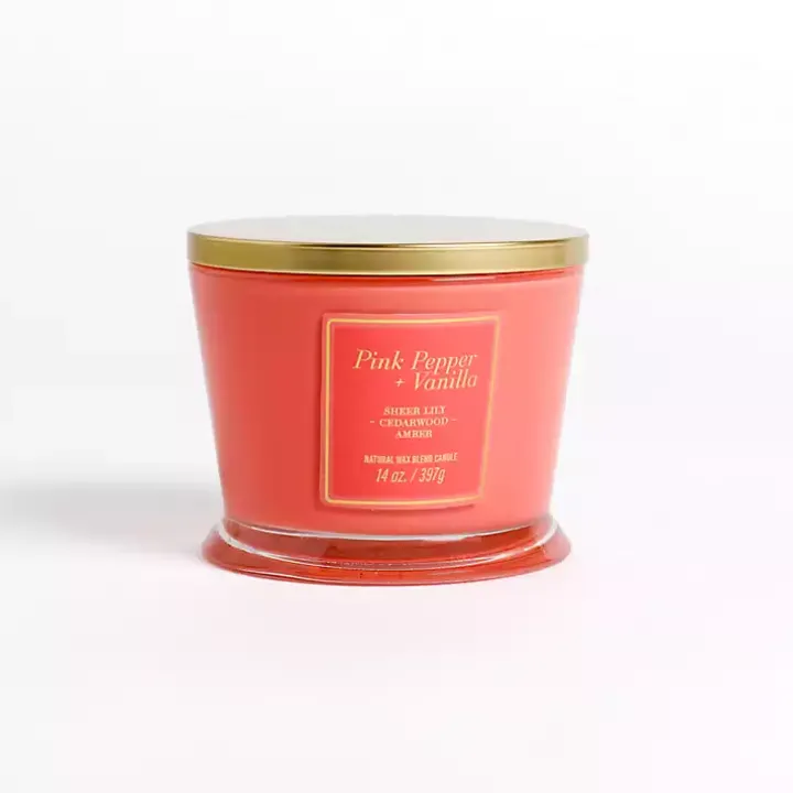 Pink Pepper & Vanilla 14 oz. 3-Wick Candle