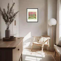 Pink Saguaro Framed Art Print