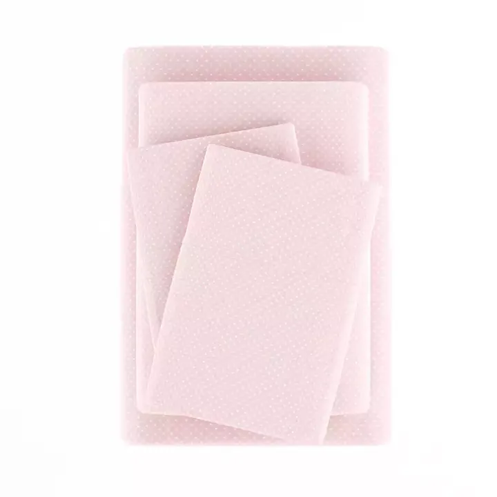 Pink Tiny Hearts 3-pc. Twin Sheet Set