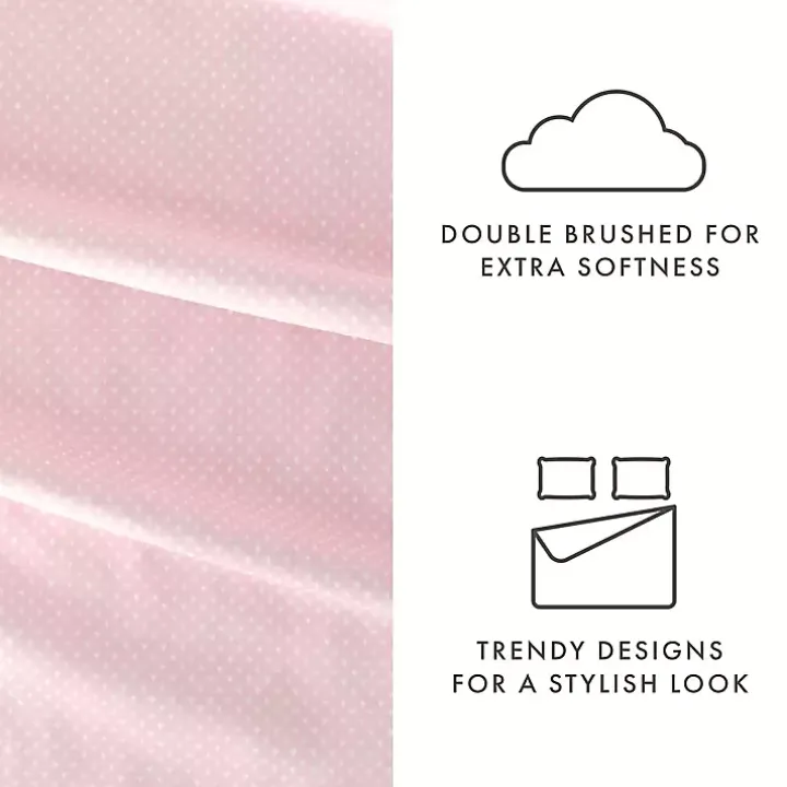 Pink Tiny Hearts 3-pc. Twin Sheet Set
