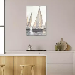 Plein Air Sailboats Canvas Art Print