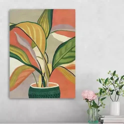 Potted Bird of Paradise Giclee Canvas Art Print