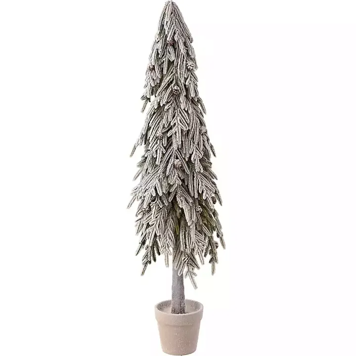 Potted Soft Touch Snowy Norfolk Pine Tree, 48 in.