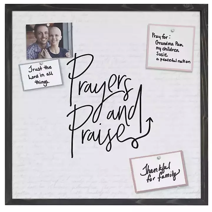 Prayers and Praise Framed Pinboard