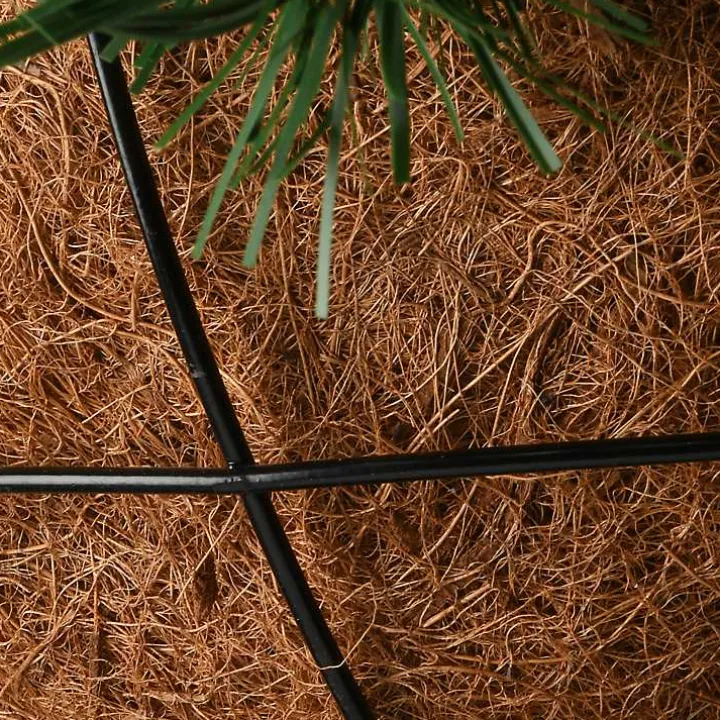 Pre-Lit Tiffany Fir Christmas Hanging Basket