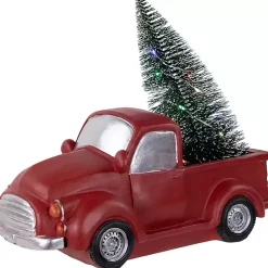 Pre-Lit Vintage Red Tree Truck Figurine