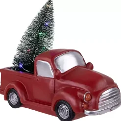 Pre-Lit Vintage Red Tree Truck Figurine