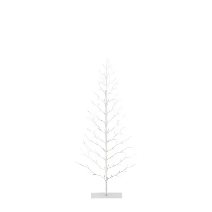 Pre-Lit White Christmas Twig Tree, 60 in.
