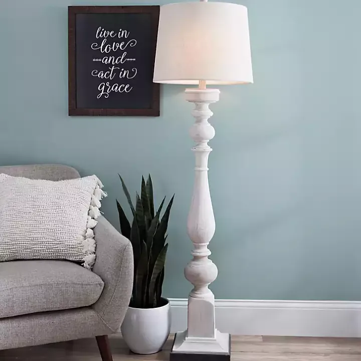 Prussia White Floor Lamp