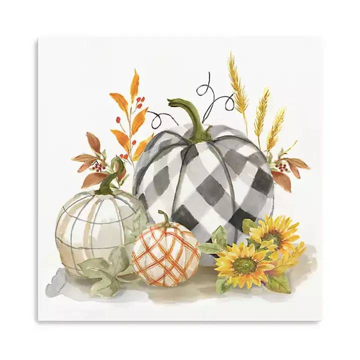 Pumpkin Décor II Canvas Art Print, 30x30
