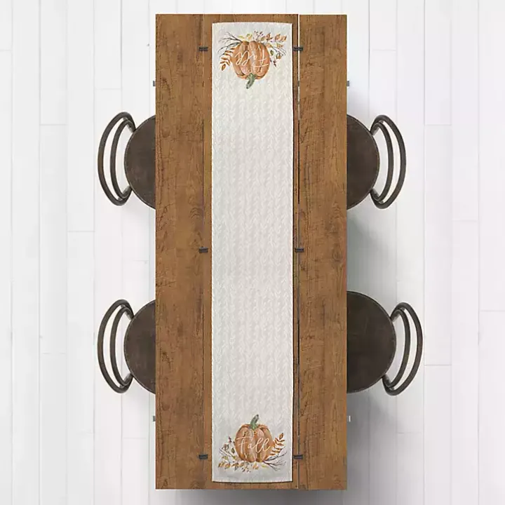 Pumpkin Fall Ya'll Harvest Table Runner