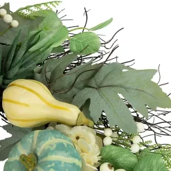 Pumpkins and Greenery Mix Wreath