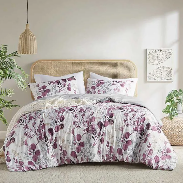 Purple Botanical 2-pc. Twin/Twin XL Comforter Set