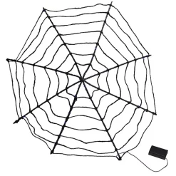 Purple LED Spider Web Decoration