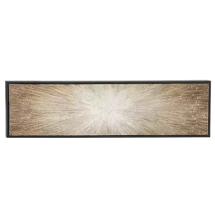 Radial Sunburst Framed Canvas Art Print