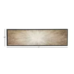 Radial Sunburst Framed Canvas Art Print