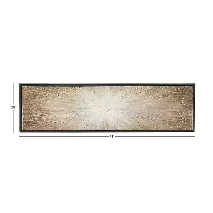 Radial Sunburst Framed Canvas Art Print