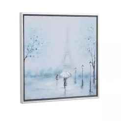 Rainy Paris Blues Transitional Framed Wall Art