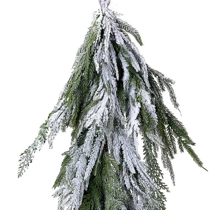 Real Touch Flocked Norfolk Pine Garland