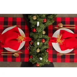 Red and Black Buffalo Check Placemats, Set of 6